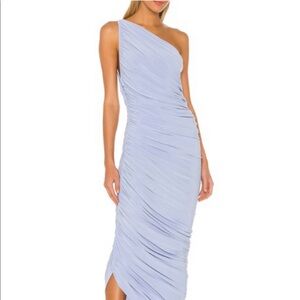 Norma Kamali Diana Gown in Celestial Blue